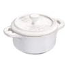 Staub Mini Cocotte 10 Cm, Rund, Elfenbein-Weiß, Keramik