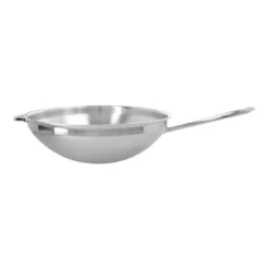 Demeyere Wok Flacher Boden 36 Cm, 18/10 Edelstahl