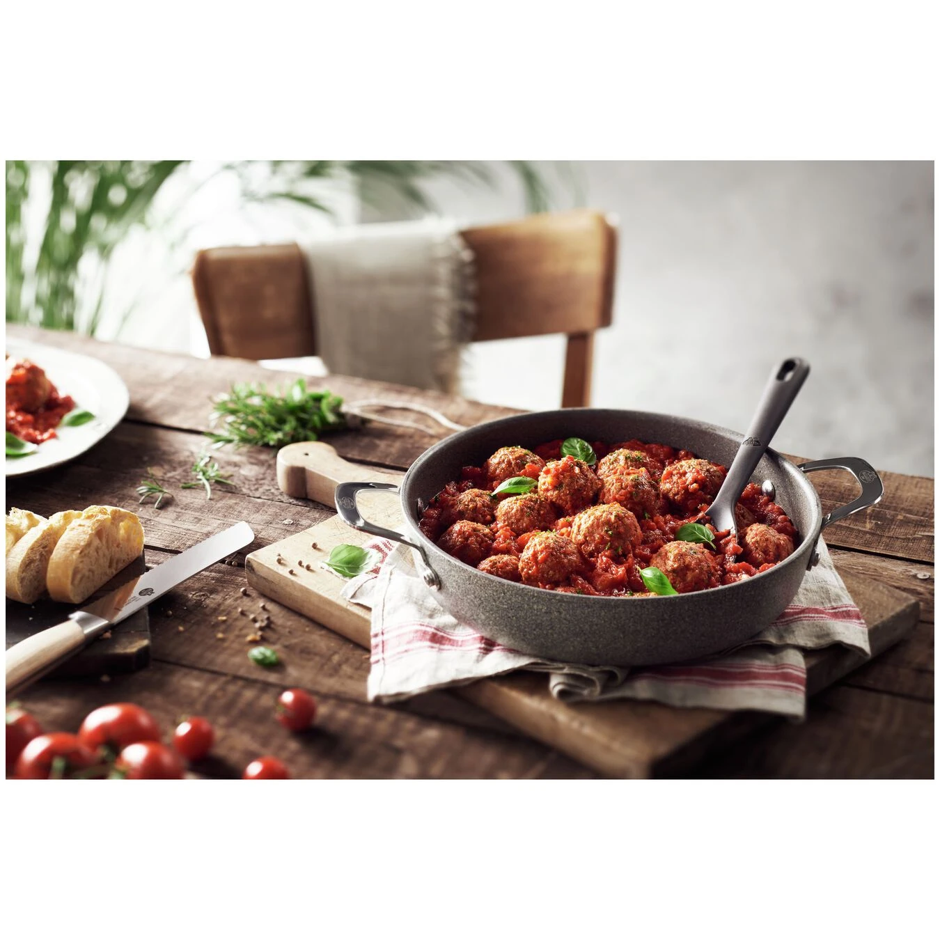 Ballarini Servierpfanne Mit Deckel 24 Cm, Aluminium – Bild 2