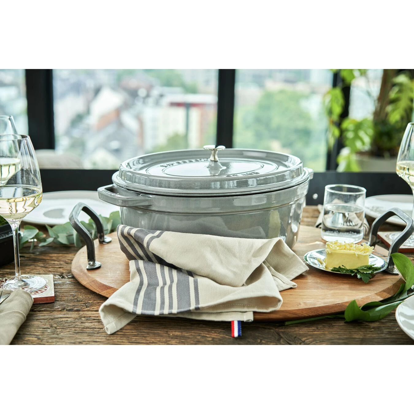 Staub Cocotte 37 Cm, Oval, Graphit-Grau, Gusseisen – Bild 5