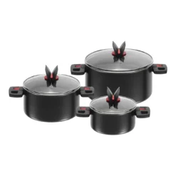 Ballarini Kochtopfset 3-tlg, Aluminium