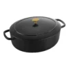 Ballarini Cocotte 33 Cm, Oval, Schwarz, Gusseisen