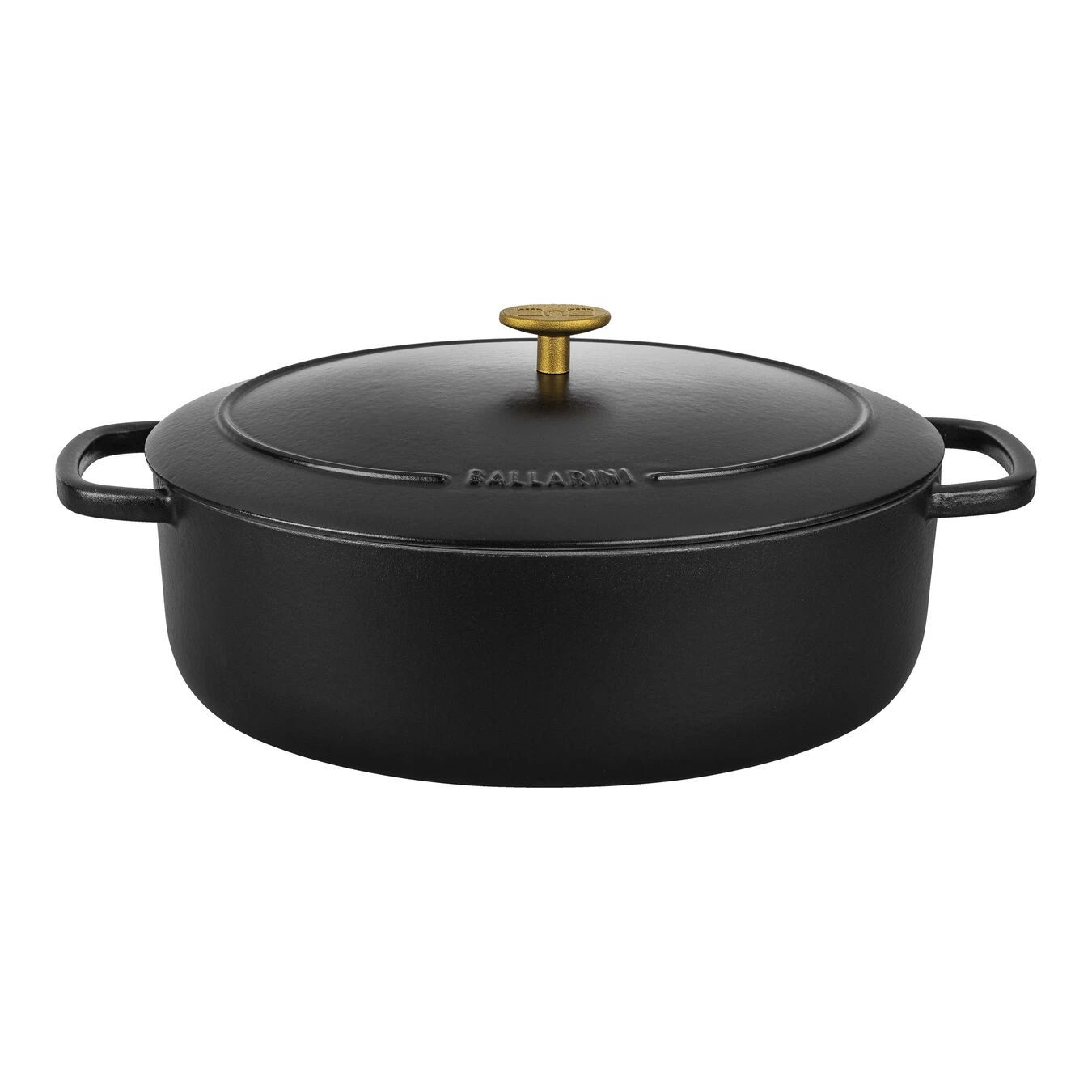 Ballarini Cocotte 33 Cm, Oval, Schwarz, Gusseisen – Bild 2