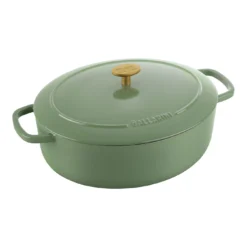 Ballarini Cocotte 29 Cm, Oval, Grün, Gusseisen