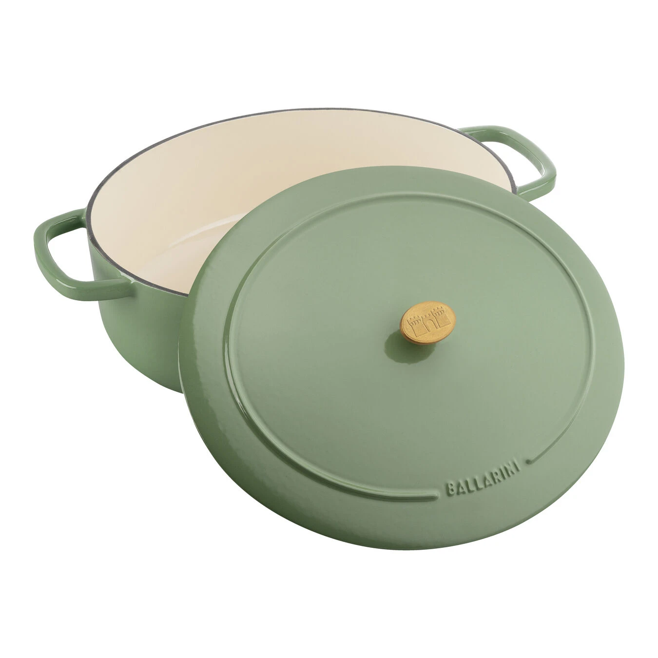Ballarini Cocotte 37 Cm, Oval, Grün, Gusseisen – Bild 3