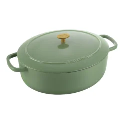 Ballarini Cocotte 33 Cm, Oval, Grün, Gusseisen
